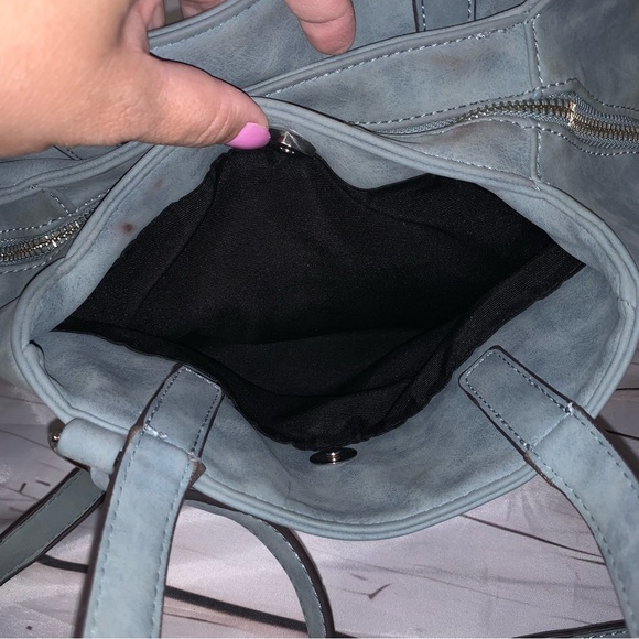 FREE PEOPLE LEATHER TEAL WOMEN BAG WITH ADJUSTABLE STRAP - Picture 11 of 16